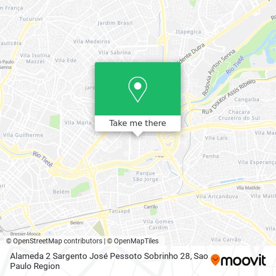 Mapa Alameda 2 Sargento José Pessoto Sobrinho 28