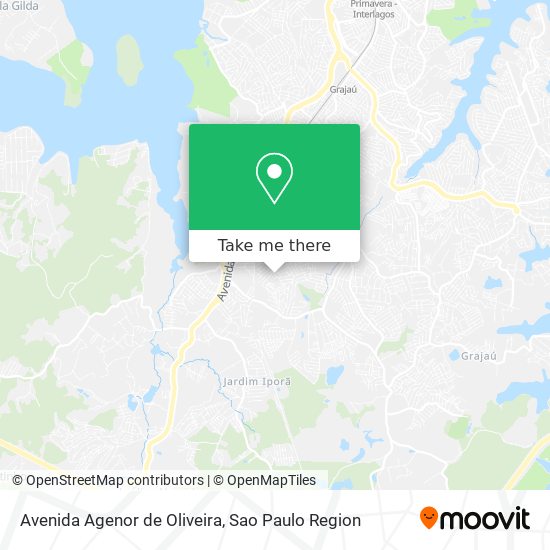 Mapa Avenida Agenor de Oliveira