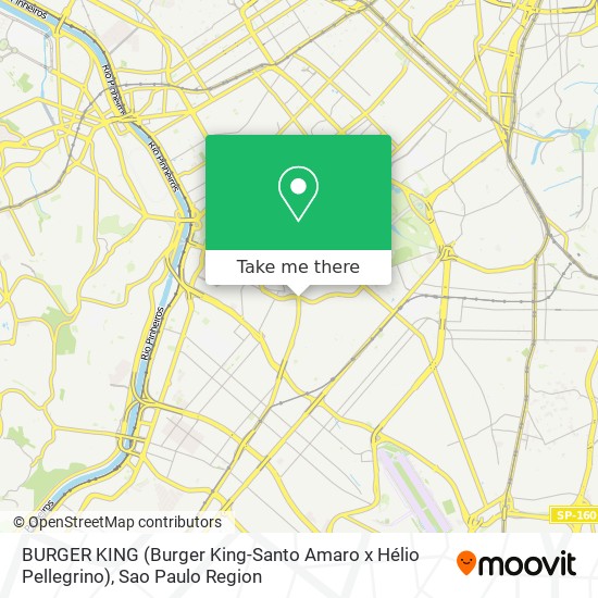 Mapa BURGER KING (Burger King-Santo Amaro x Hélio Pellegrino)