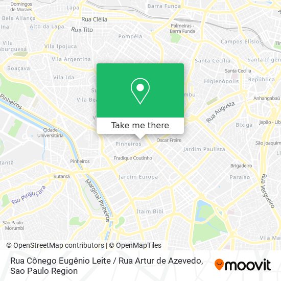 Rua Cônego Eugênio Leite / Rua Artur de Azevedo map