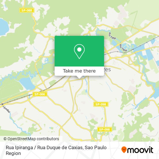 Mapa Rua Ipiranga / Rua Duque de Caxias