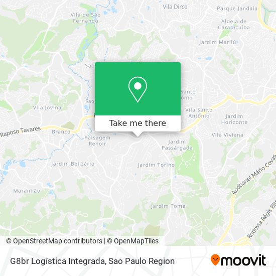 G8br Logística Integrada map