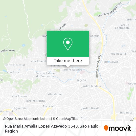 Mapa Rua Maria Amália Lopes Azevedo 3648