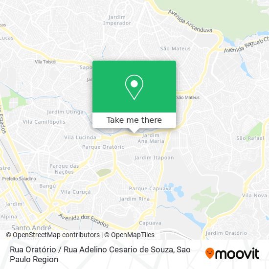 Rua Oratório / Rua Adelino Cesario de Souza map