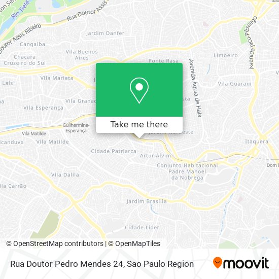 Mapa Rua Doutor Pedro Mendes 24