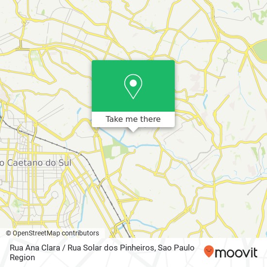 Mapa Rua Ana Clara / Rua Solar dos Pinheiros