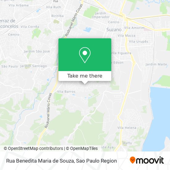 Rua Benedita Maria de Souza map