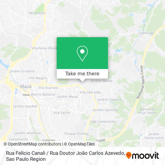 Rua Felício Canali / Rua Doutor João Carlos Azevedo map