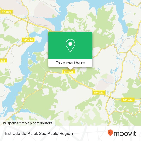 Mapa Estrada do Paiol