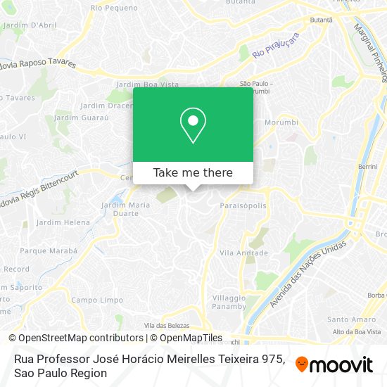 Rua Professor José Horácio Meirelles Teixeira 975 map