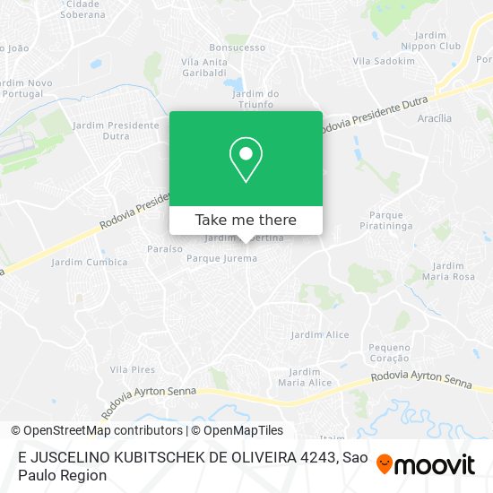 Mapa E JUSCELINO KUBITSCHEK DE OLIVEIRA 4243