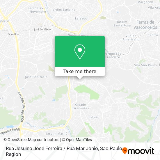 Rua Jesuíno José Ferreira / Rua Mar Jônio map