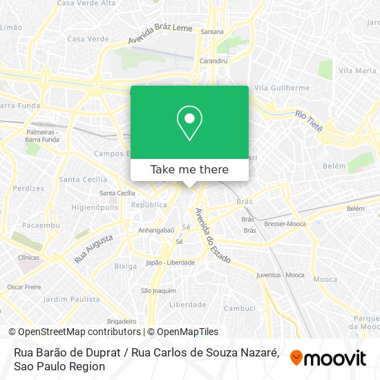 Mapa Rua Barão de Duprat / Rua Carlos de Souza Nazaré
