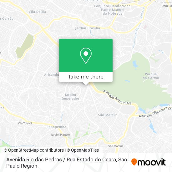 Avenida Rio das Pedras / Rua Estado do Ceará map