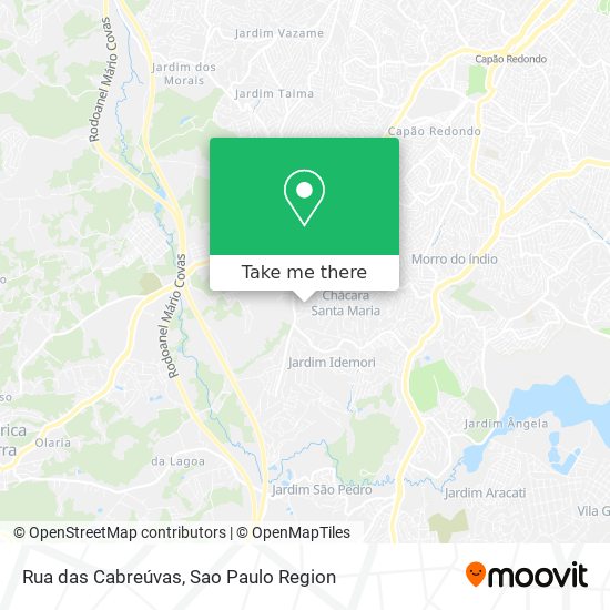 Rua das Cabreúvas map