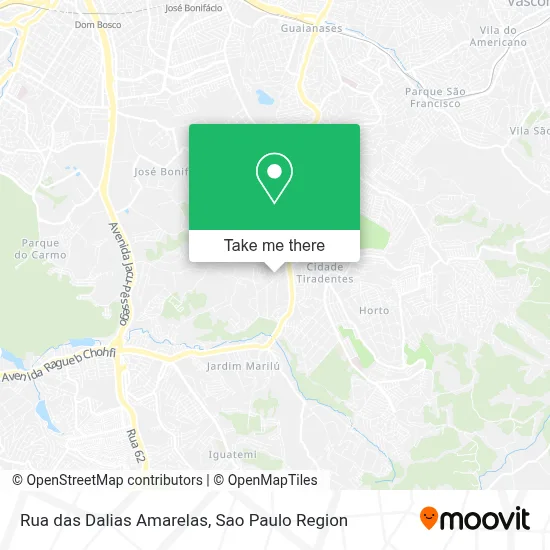 Rua das Dalias Amarelas map