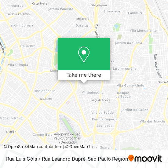 Mapa Rua Luís Góis / Rua Leandro Dupré