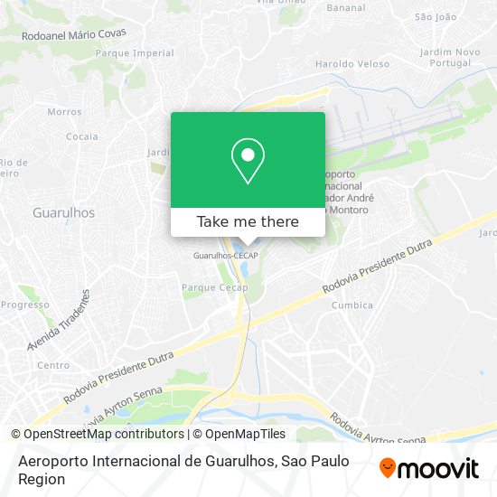 Aeroporto Internacional de Guarulhos map