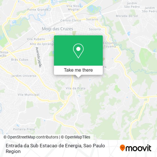 Mapa Entrada da Sub Estacao de Energia