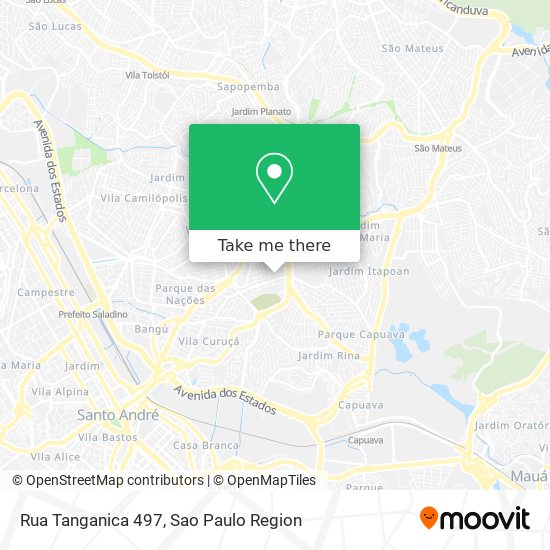 Rua Tanganica 497 map