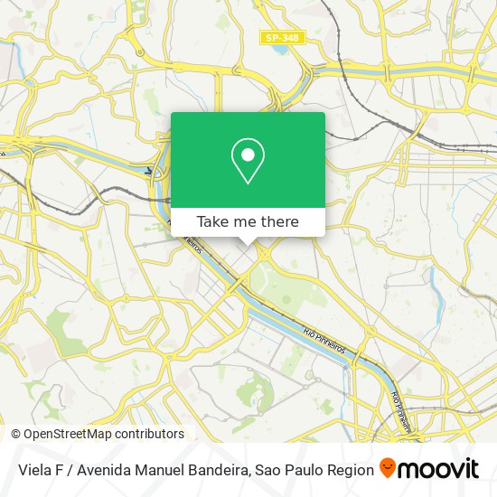 Mapa Viela F / Avenida Manuel Bandeira