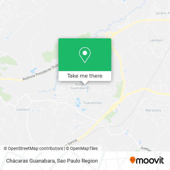 Chácaras Guanabara map
