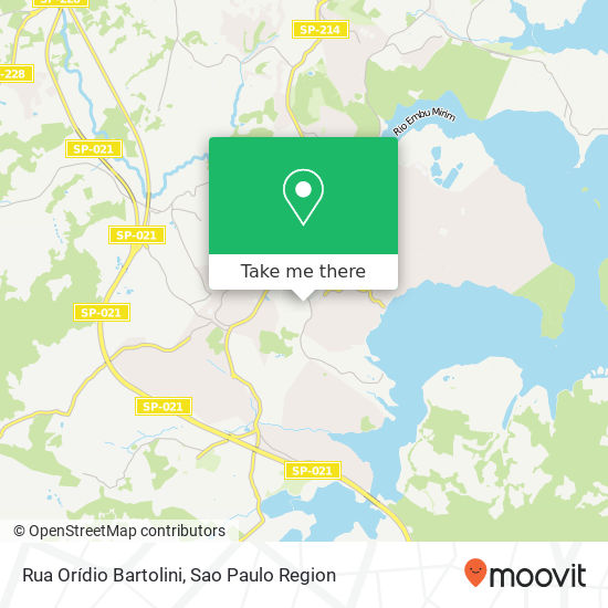 Rua Orídio Bartolini map