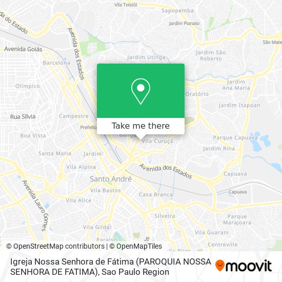 Mapa Igreja Nossa Senhora de Fátima (PAROQUIA NOSSA SENHORA DE FATIMA)