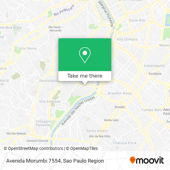 Avenida Morumbi 7554 map