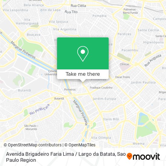 Avenida Brigadeiro Faria Lima / Largo da Batata map