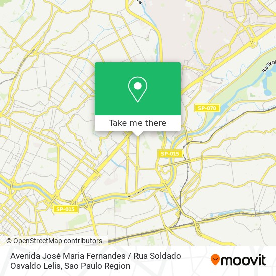 Mapa Avenida José Maria Fernandes / Rua Soldado Osvaldo Lelis