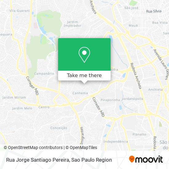 Mapa Rua Jorge Santiago Pereira
