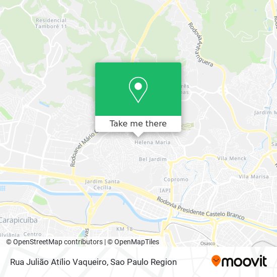 Rua Julião Atílio Vaqueiro map