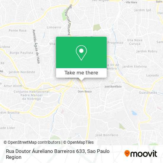 Mapa Rua Doutor Áureliano Barreiros 633