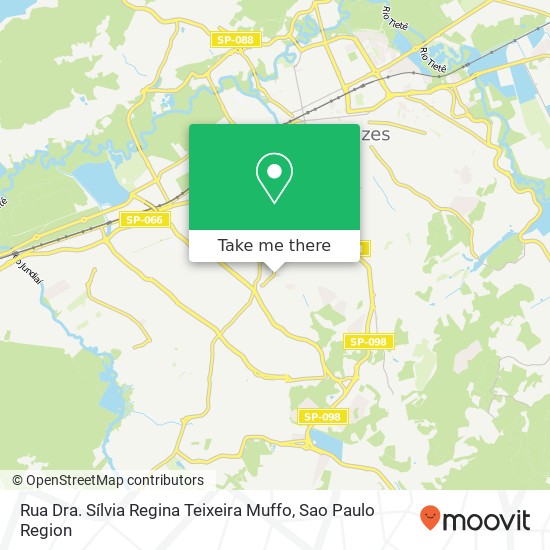 Mapa Rua Dra. Sílvia Regina Teixeira Muffo