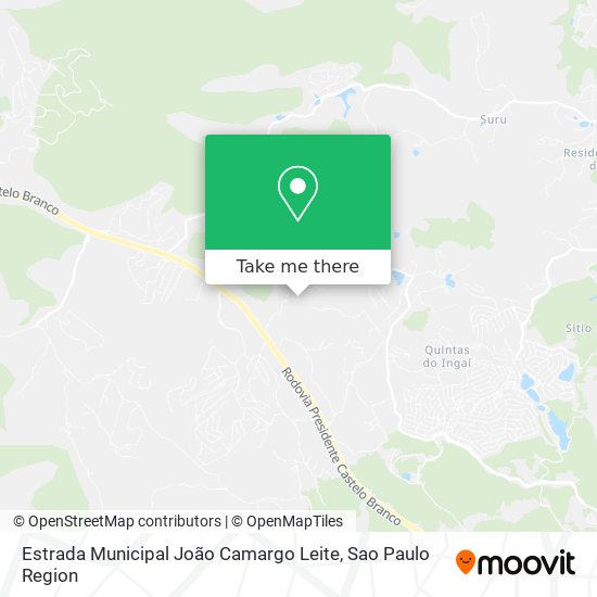 Estrada Municipal João Camargo Leite map