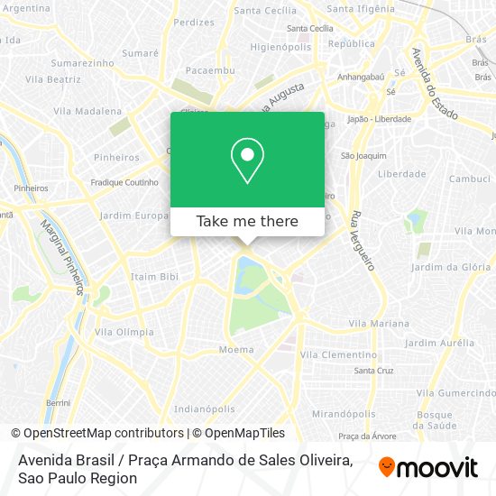 Avenida Brasil / Praça Armando de Sales Oliveira map