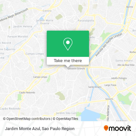 Mapa Jardim Monte Azul