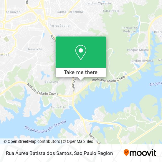 Mapa Rua Áurea Batista dos Santos