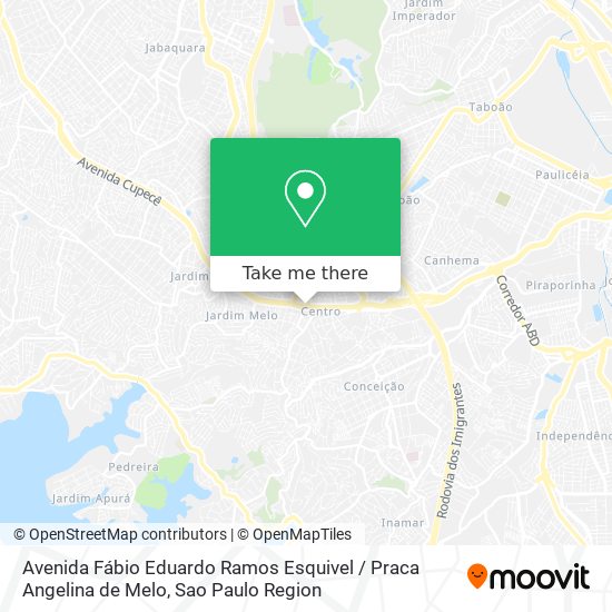Avenida Fábio Eduardo Ramos Esquivel / Praca Angelina de Melo map