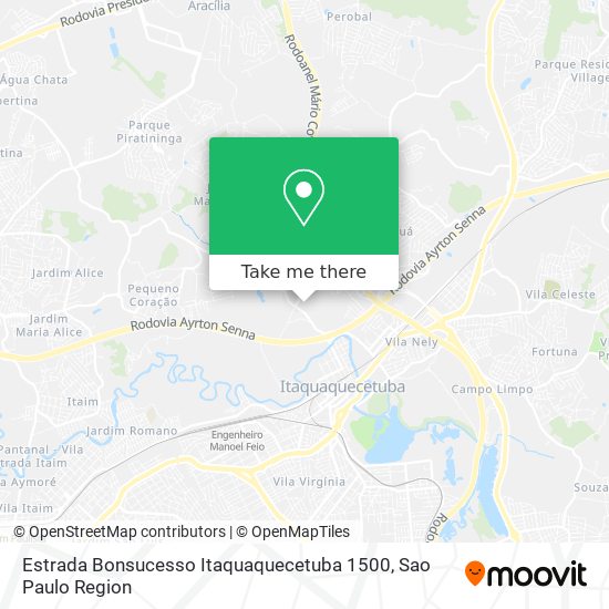 Estrada Bonsucesso Itaquaquecetuba 1500 map