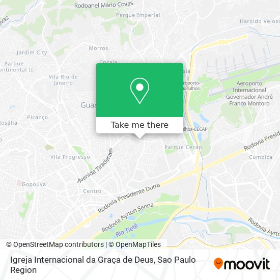 Igreja Internacional da Graça de Deus map