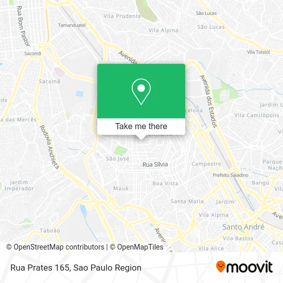 Rua Prates 165 map