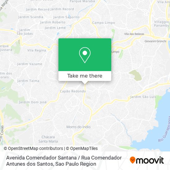 Avenida Comendador Santana / Rua Comendador Antunes dos Santos map