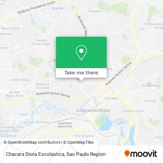 Chacara Dona Escolastica map