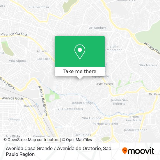 Avenida Casa Grande / Avenida do Oratório map