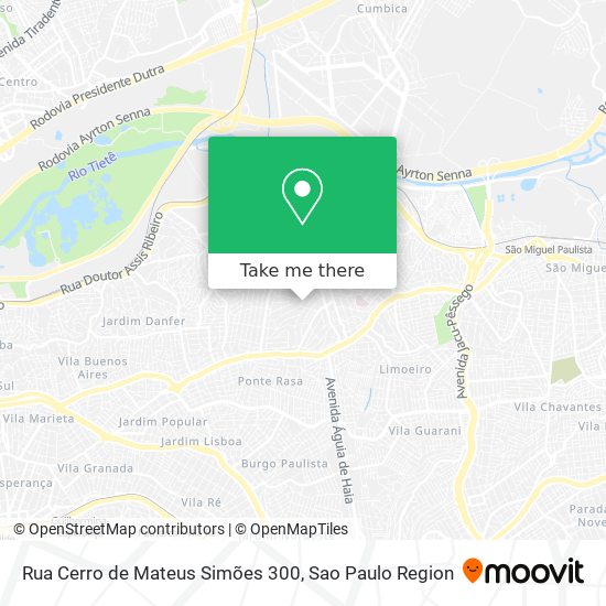 Mapa Rua Cerro de Mateus Simões 300
