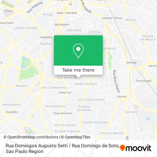 Mapa Rua Domingos Augusto Setti / Rua Domingo de Soto