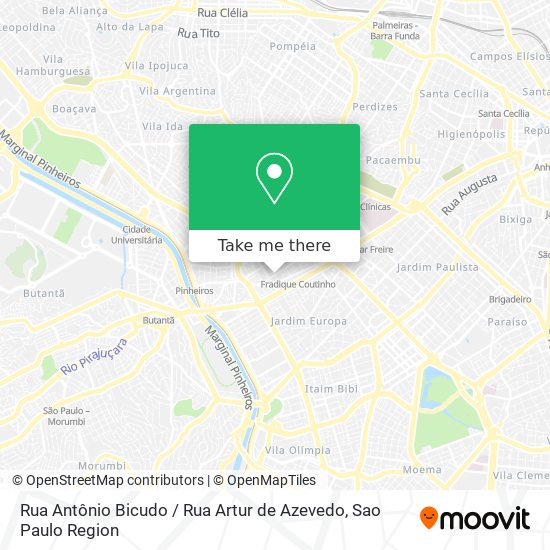 Rua Antônio Bicudo / Rua Artur de Azevedo map