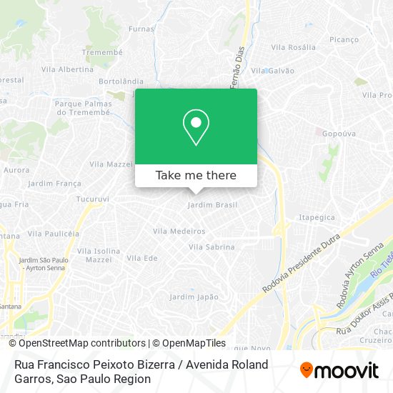 Rua Francisco Peixoto Bizerra / Avenida Roland Garros map